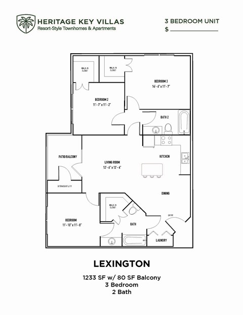 the floor plan of heritage key villas